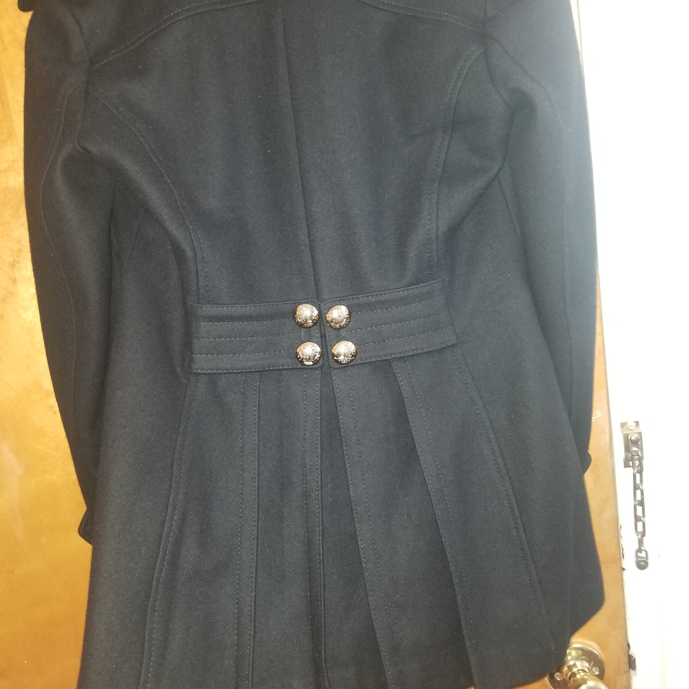 Miss Sixty Women's Black Peacoat - Picture 4 of 10